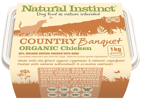 Natural Instinct country organic chicken dog food